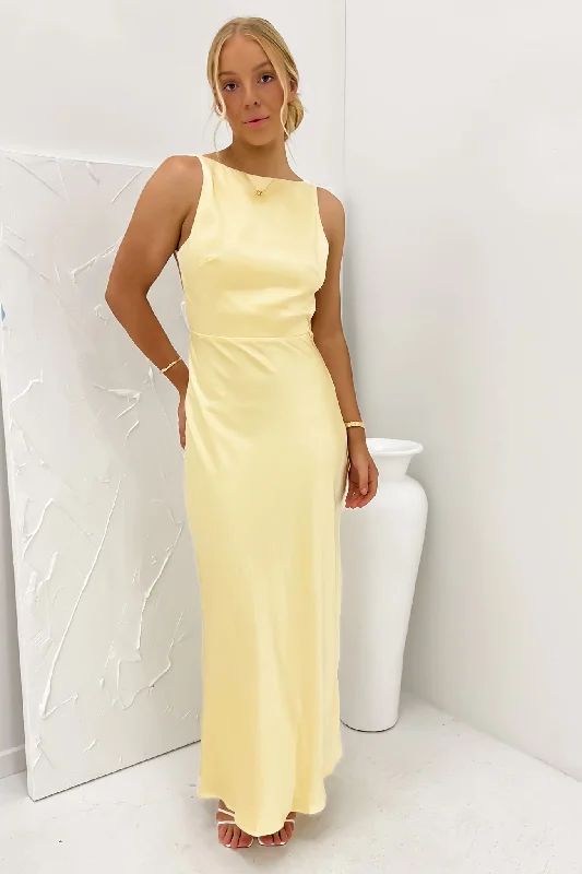 Elegant Attire For The Modern Lady Brody Maxi Dress Yellow