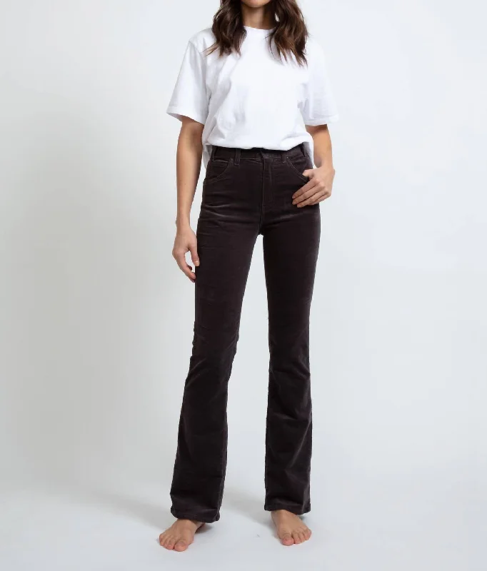 Laid-Back Elegance Cruz Boot Pants In Mink