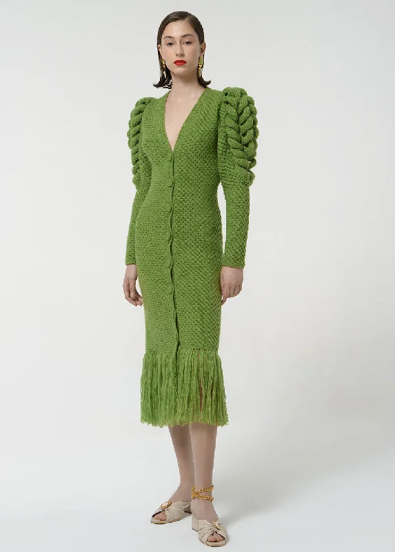 Minimalist Women's Fashion Clothing STATEMENT SLEEVES DRESS