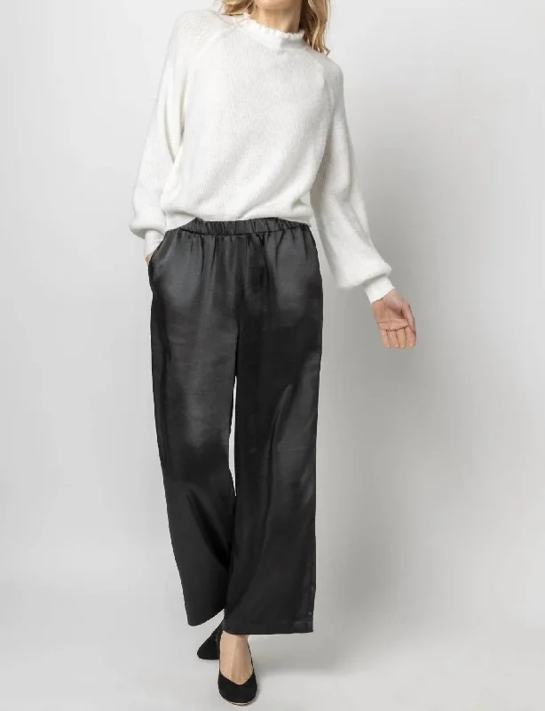 Fashion Sale Wide Leg Pant In Black