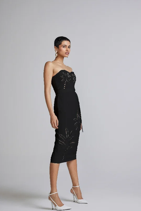 Style Redefined Lani Black Midi Dress