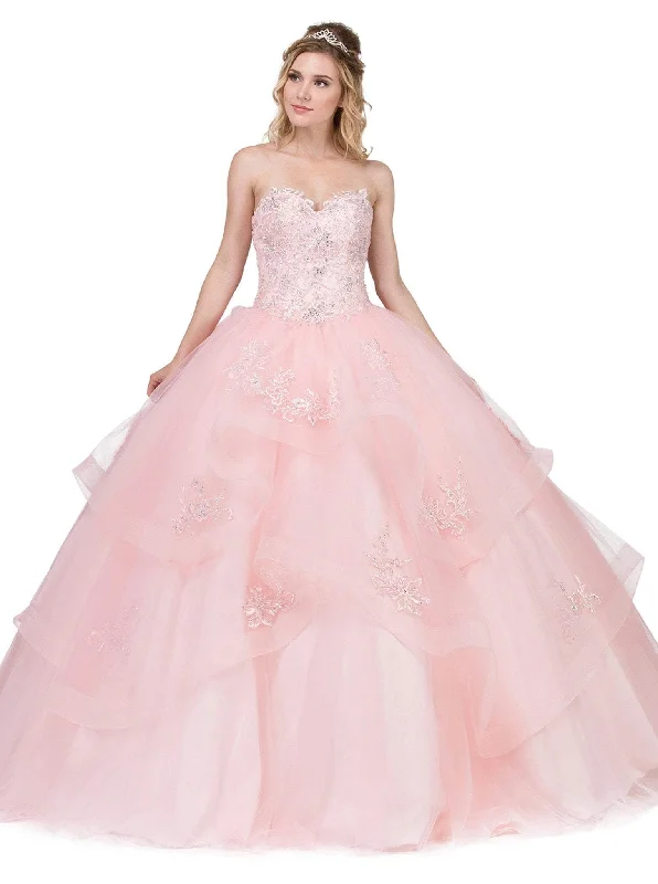 Get The Latest Trends Dancing Queen - 1328 Strapless Embellished Sweetheart Ballgown