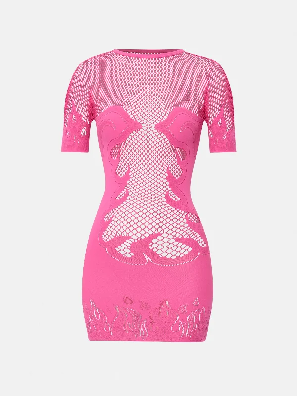 Must Haves Pin Up Mini Dress Pink