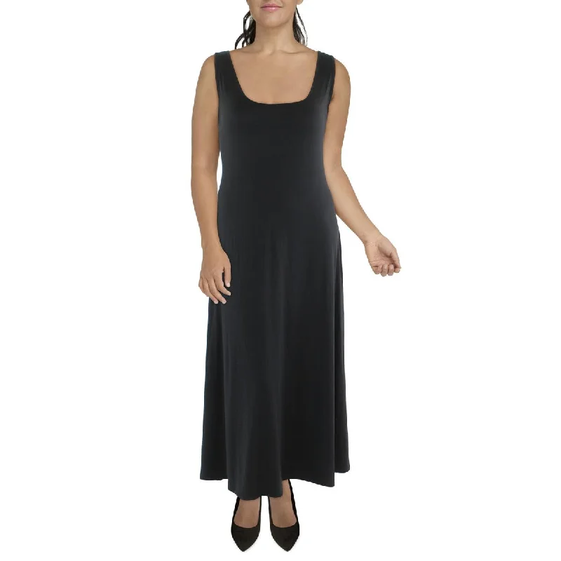 Trendy New Clothes 24seven Comfort Apparel Womens Plus Knit Sleeveless Maxi Dress