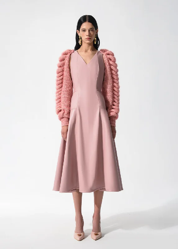 Women's Outerwear for All Weather Conditions LILY STATEMENT SLEEVES DRESS
