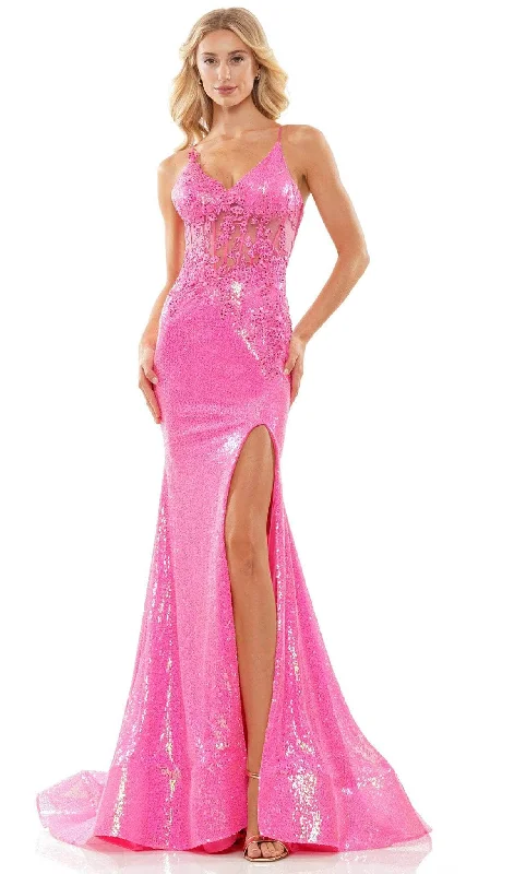 Urban Femme Streetwear Colors Dress 2848 - Beaded Corset Prom Gown