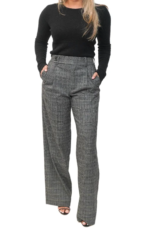 The Latest Fashion Trends Plaid Suiting Pants In Gre