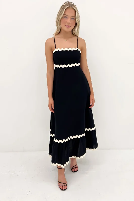 Versatile Wardrobe Essentials Norah Maxi Dress Black