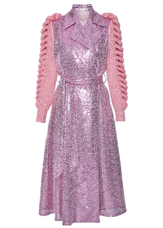 Trendsetting Threads MARINA SPARKLE DRESS - TRENCH
