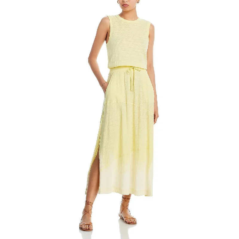 Effortless Chic Apparel ATM Womens Cotton Tiered Maxi Dress