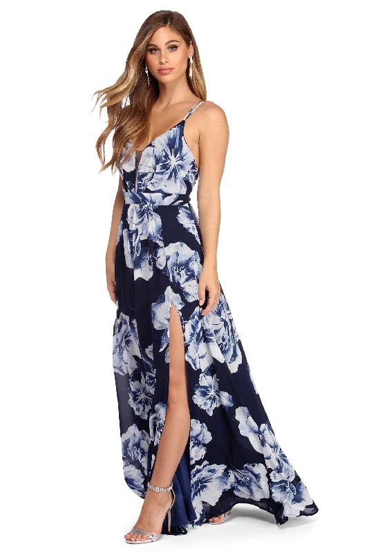 Fashion Sale Bea Formal Floral Wrap Dress