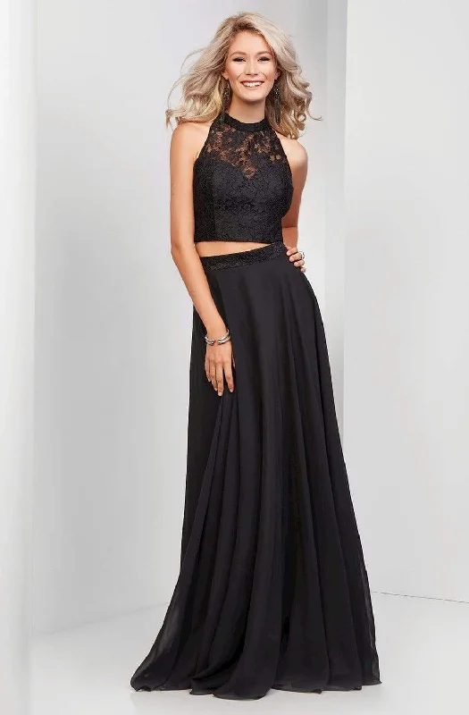 Street Style Fashion Clarisse - 3427 Two-Piece Lace Illusion A-Line Gown