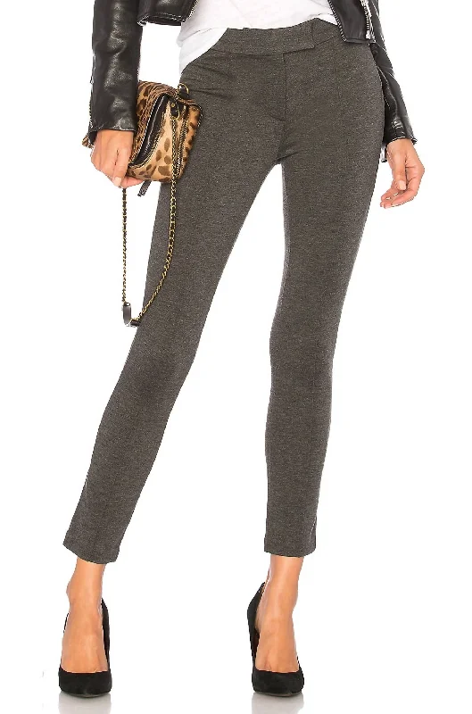 Everyday Basics Pin Tuck Pant In Charcoal Grey