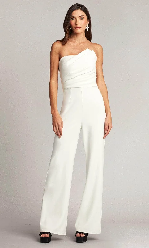 Stylish Basics Tadashi Shoji BOS20298Y - Strapless Minimalistic Jumpsuit