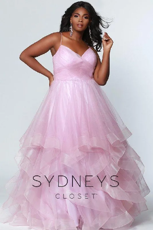 All Season Fashion Collection Sydneys Closet Long Tulle Plus Size Prom Dress