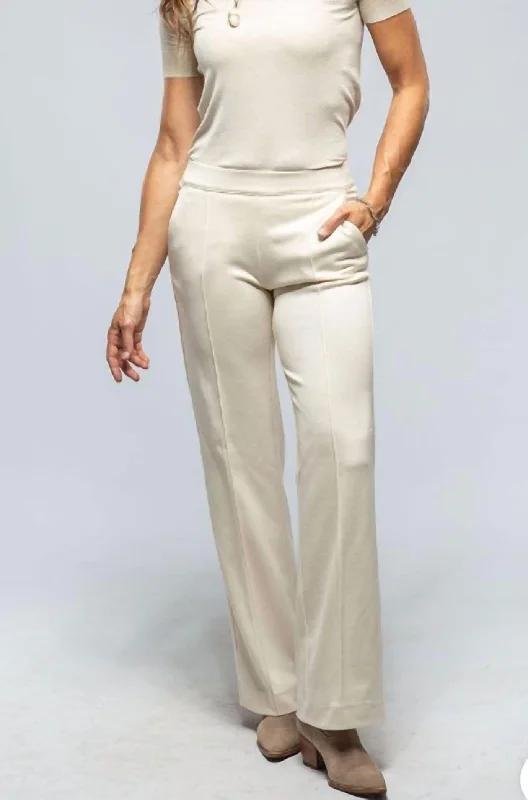 Trend Alert Chiara Knit Trouser In Vintage White