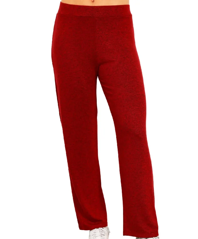 Colorful Clothing Solid Lounge Pant In Wine