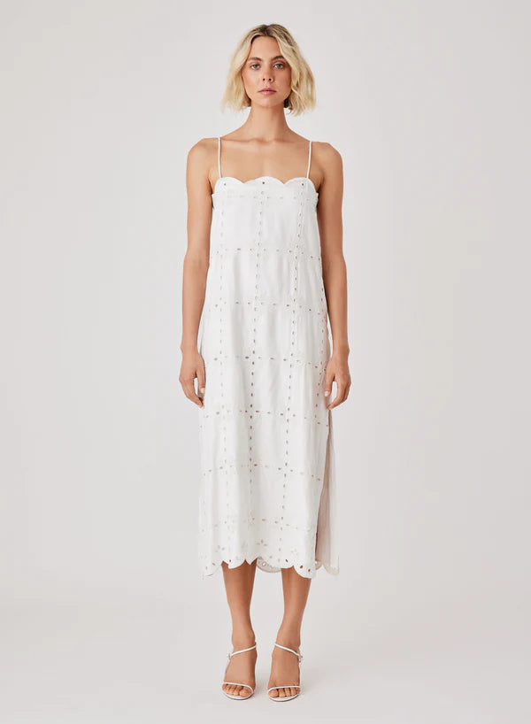 Enjoy Discount White Haven Midi Dress