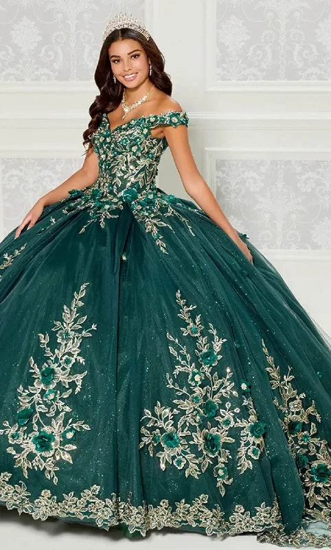 Seasonal Fashion Princesa by Ariana Vara PR30114 - Metallic Applique Ballgown