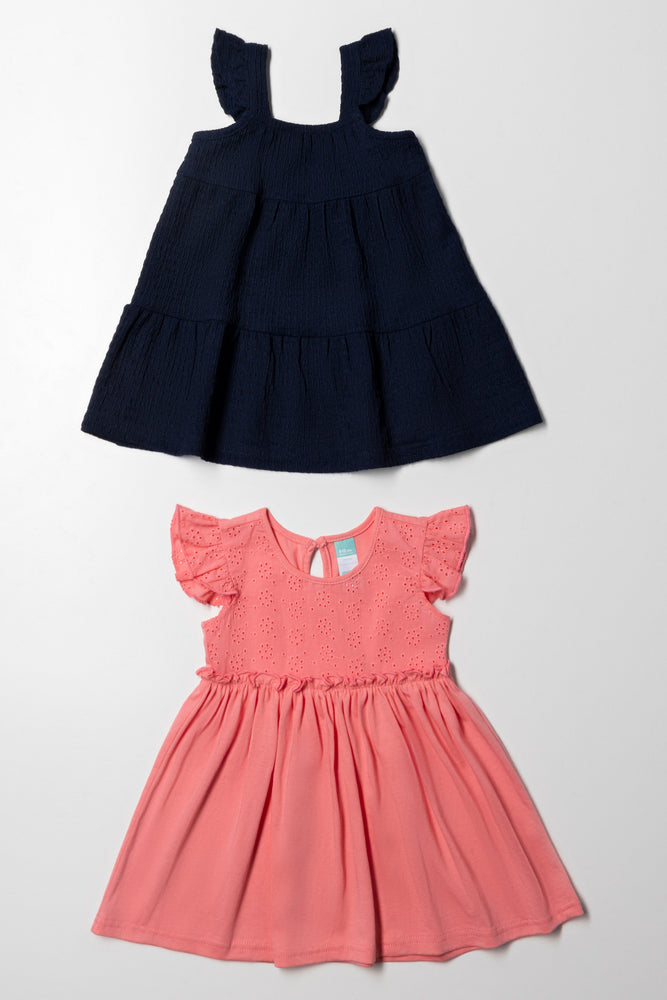 Street Style Discounts 2 Pack Dresses Black And Pink