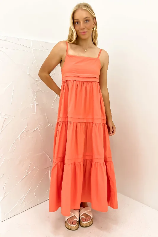 Premium Style Esme Maxi Dress Coral