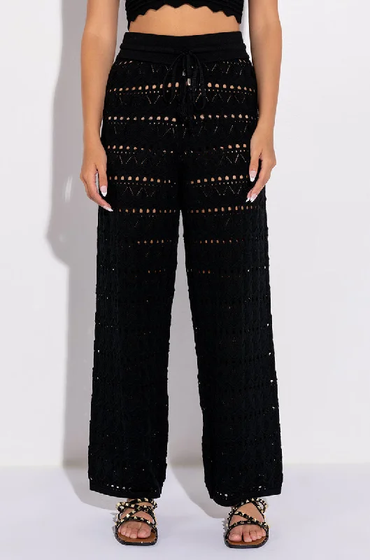 Snag Fabulous Fashion Bargains RESORT READY CROCHET WIDE LEG PANT