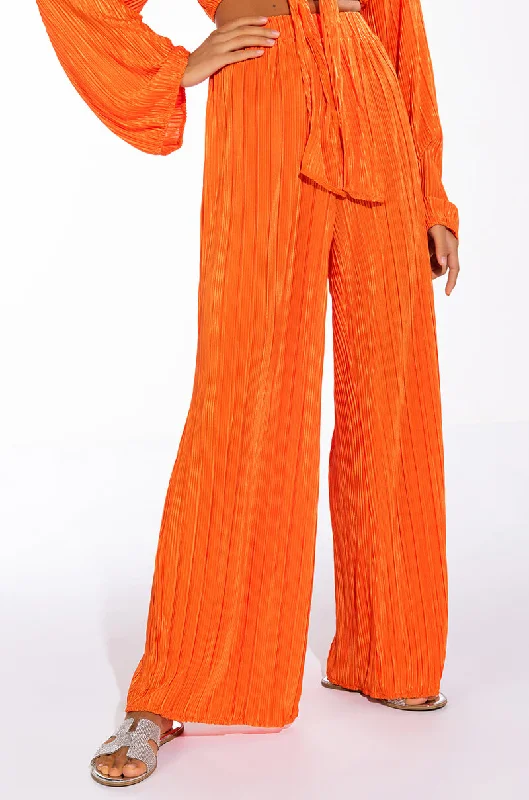 Budget Friendly MULTI STRIPE PLISSE PALAZZO PANT