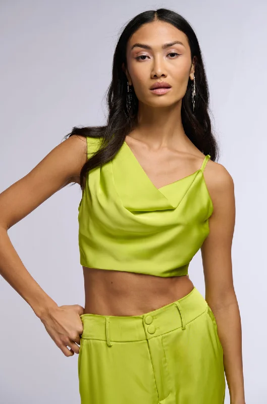 Woman Clothing MOVE AND SHAKE CROPPED TOP