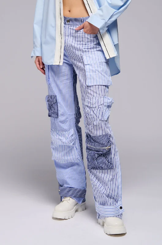 Clothes Of Woman OUT OF TOUCH STRIPED CARGO TROUSER