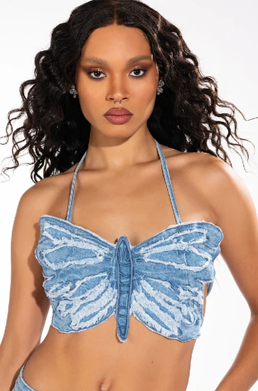 Limited Time Special Offer INFINITY BUTTERFLY BANDEAU TOP