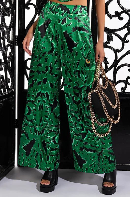 Best Sellers BORN TO BE WILD SATIN PALAZZO PANT