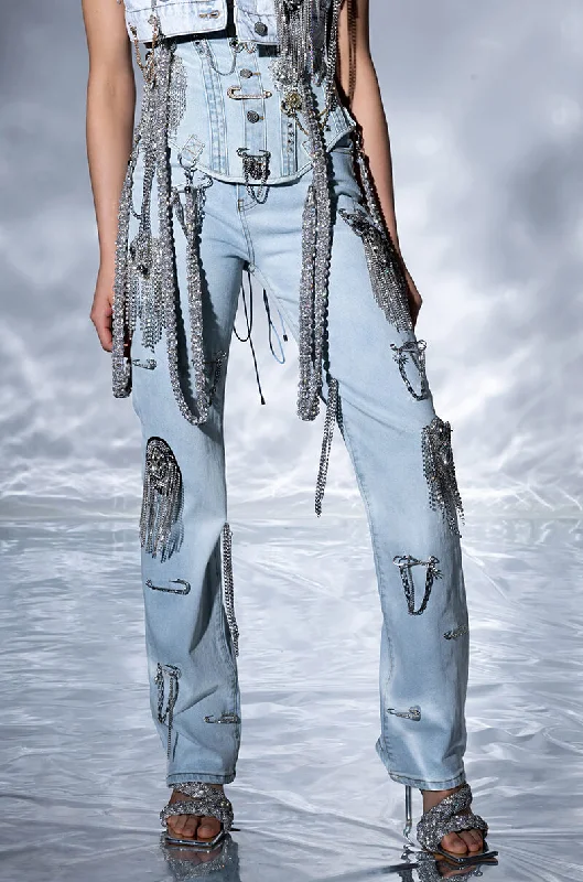 Extreme Clearance Deals HOUDINI EMBELLISHED WIDE LEG JEAN