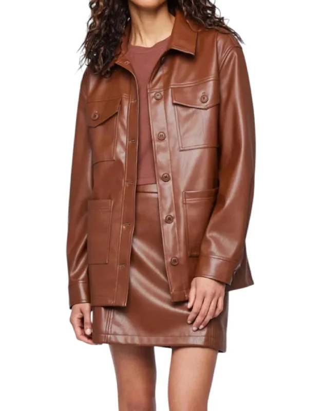 Unleash Your Trendy Side Grenadine Jacket In Cognac