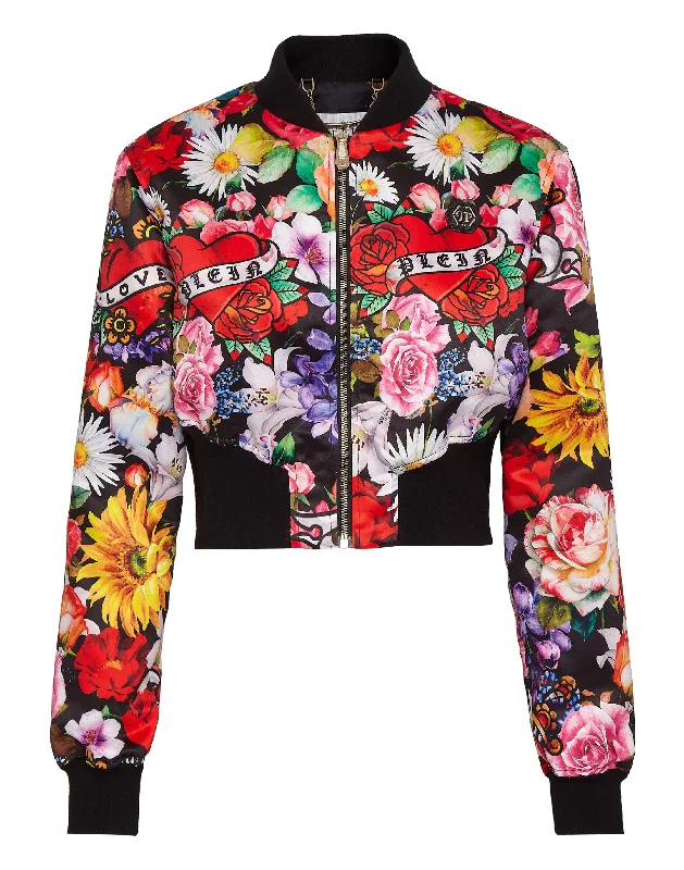 Premium Fashion Douchesse Bomber Love Flowers