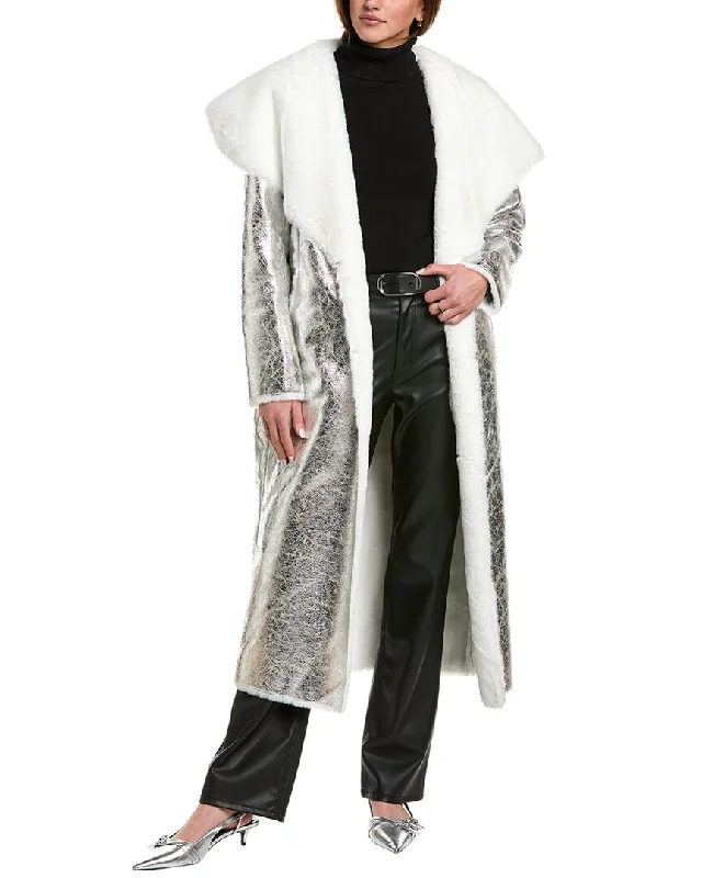 Limited Time Deal Adrienne Landau Moonstone Coat