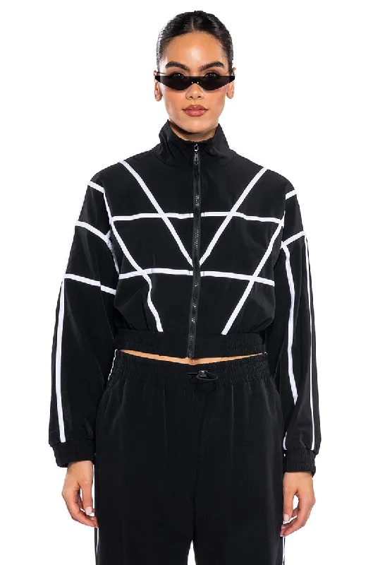 Elevate Your Wardrobe AZALEA WANG TRACK BOMBER