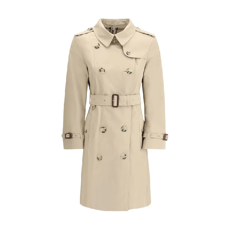 Trendy Street Style Burberry Breasted Trench Women's Jacket