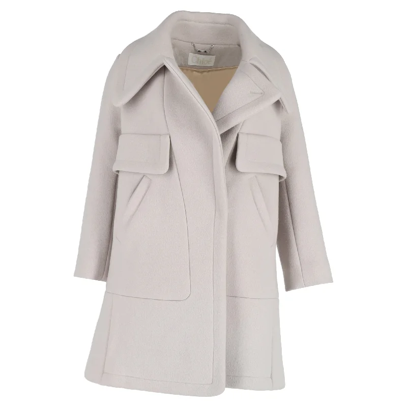 Trendy Fashion For Women Chloé Coat in Grey Wool