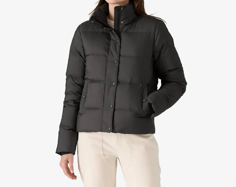 Trend Driven Wardrobe Silent Down Jacket In Black