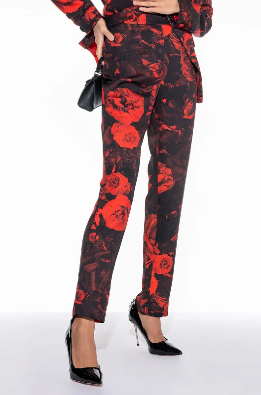 Stay Ahead In Style HARD TO HANDLE FLORAL TROUSERS