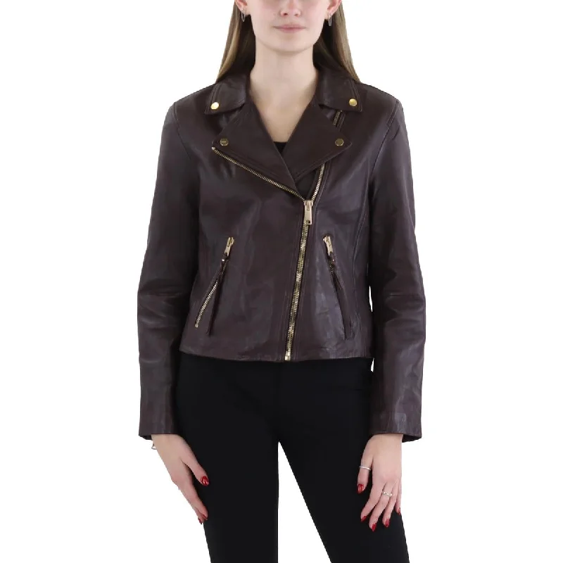 Insane Discount Onslaught Womens Lambskin Leather Asymmetric Motorcycle Jacket