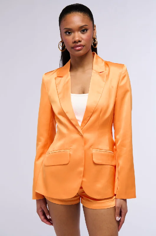 Sale On Clothing HERE COMES THE SUN SATIN BLAZER