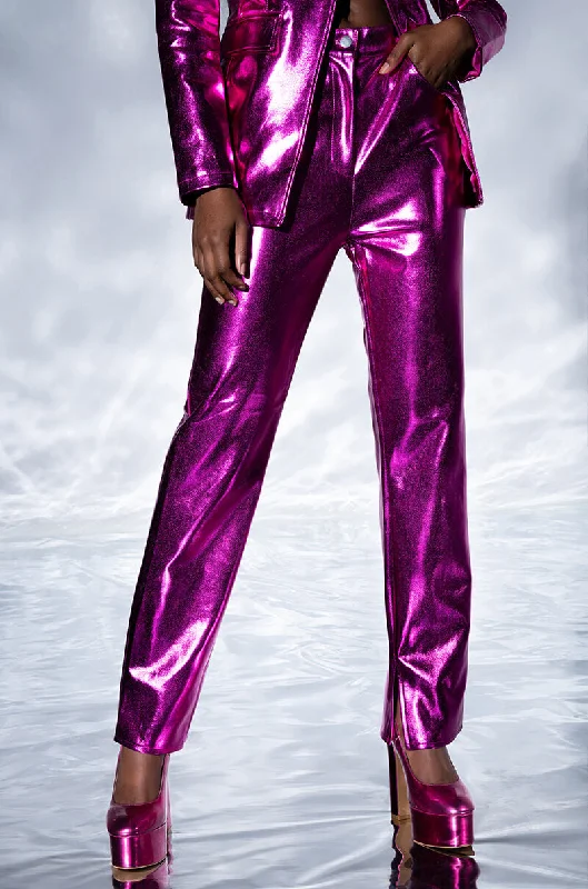 Women's Clothing Online Sale NEW VIBRATION METALLIC TROUSER