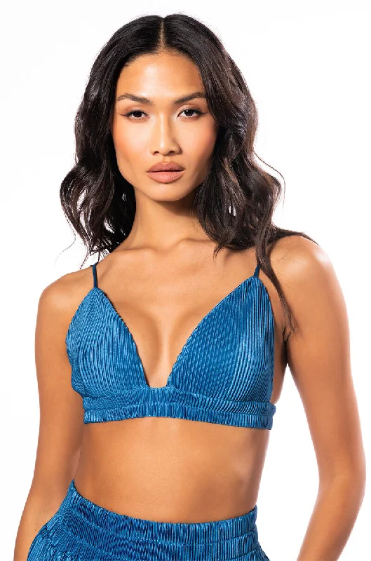 The Good Stuff ASTRID PLEATED BRALETTE