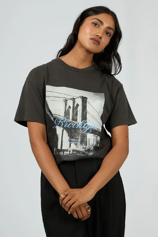 Eco Friendly Fashion Sale All About Eve Brooklyn Oversized Tee Washed Black