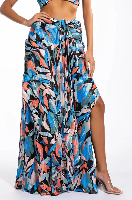 Gift Ideas DECOMPRESS KNOT DETAIL MAXI SKIRT