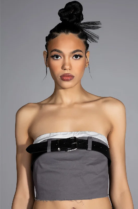 Trend Alert KISSES BELTED CROP TOP