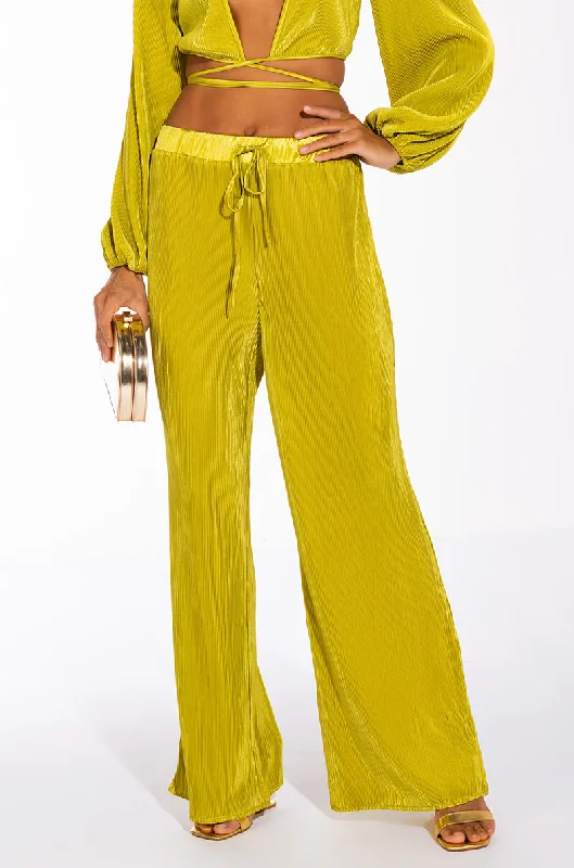 Sustainable Fashion Extravaganza SWEET APPLE PLISSE PALAZZO PANT