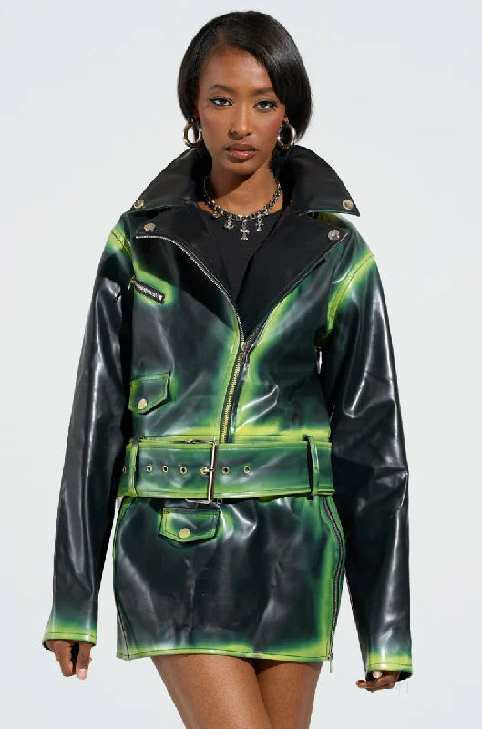 Unleash Your Fashion LIGHTS OUT PAINTED SEAM MOTO