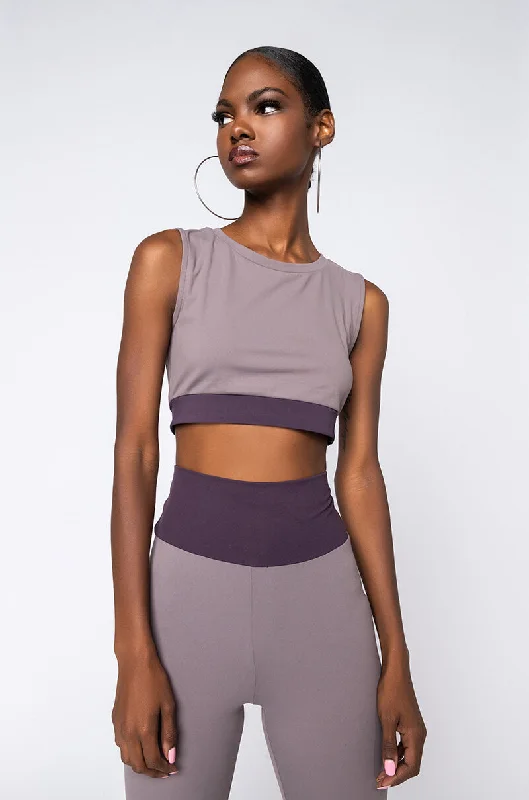 Clothes Sales SNATCHED VERSION 2.0 CROPPED TOP PURPLE